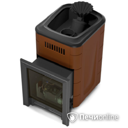 Газовая печь для бани TMF Таймыр Мини 2017 Carbon закрытая каменка терракота в Горно-Алтайске